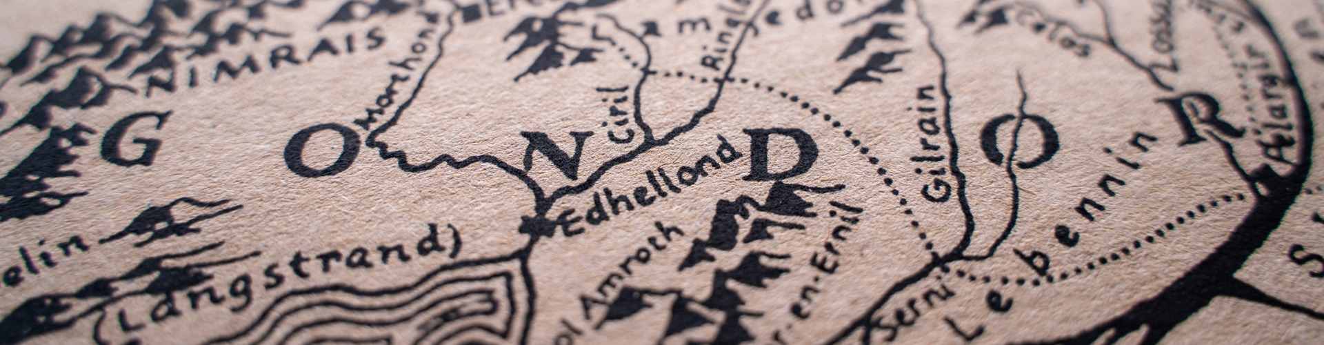 Map of Middle Earth, showing Gondor